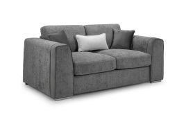 Cantrell Soft Chenille Fabric 2 Seater Sofa - Grey