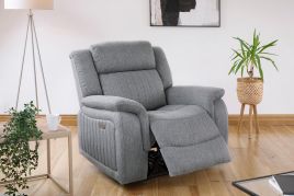 Jackson Electric Recliner Armchair - Grey
