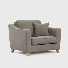 Armchair - KRISTY Fabric - Dark Beige 110cm