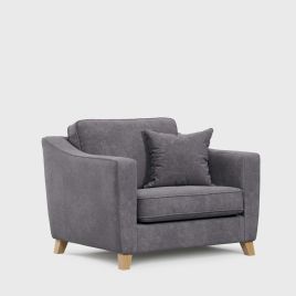 Armchair - KRISTY Fabric - Dark Grey 110cm