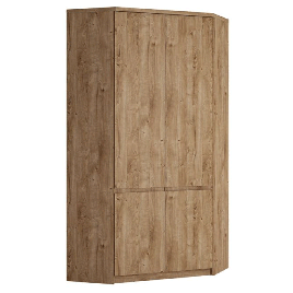 FABIA 2 Door Corner Wardrobe Oak - 95cm