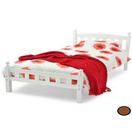 Florence Wooden Bed Frame - White - Double 4ft6