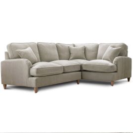Corner Sofa - COCOON Fabric 4 Seater Left Hand Facing - Putty
