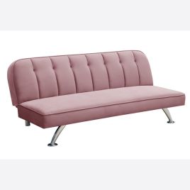 Brighton 3 Seater Velvet Sofabed - Pink