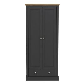 Devon 2 Door Wardrobes - Charcoal