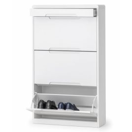 Manhattan Gloss White Shoe Storage Cabinet