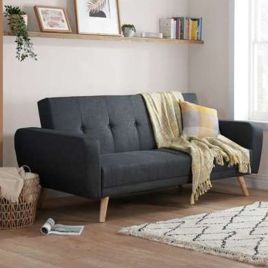 Birlea Farrow Large Grey Fabric Sofa Bed