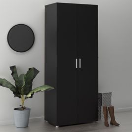 Classic Design 2 Doors Wardrobe - Black