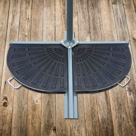Rosin Flabelliform Garden Parasol Base 2pc