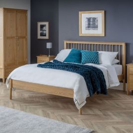 Cotswold Wooden Bed Frame Double Size - Oak