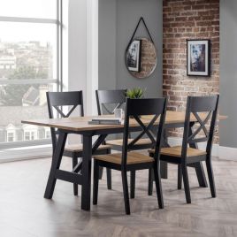 Hockley Trestle Style Legs Dining Table - Oak