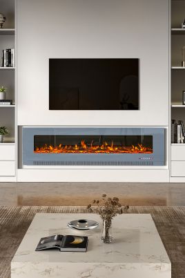 72-inch Wall-Mounted Electric Fireplace