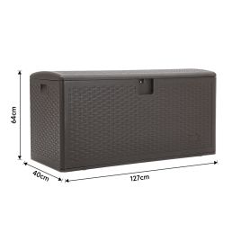 99-Gallon Rattan Outdoor Deck Box