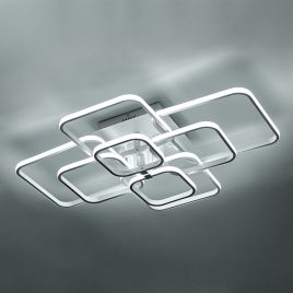 8 Lights Square LED Ceiling Light With Remote Control