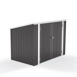 Steel Trash Can Recycle Bin Enclosure Storage Shed