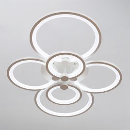6 Rings LED Semi-Flush Ceiling Light