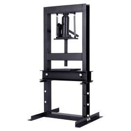 6 Ton Hydraulic H-Frame Shop Press Adjustable Working Table-Black