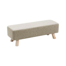 Beige Rectangular Footstool
