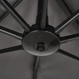 Outdoor Garden 2.5M Cantilever Parasol - Dark Grey