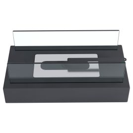 35cm L Table Fireplaces Bio Ethanol Fireplace Tabletop Metal Base Burner Fire