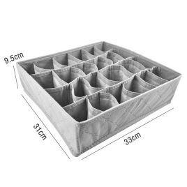 3-packs Underwear Drawer Organizer Storage Box Bra Tidy Socks Ties Draw Divider