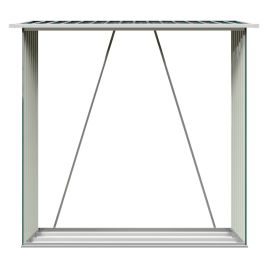 Garden Outdoor Metal Firewood Log Storage Shed