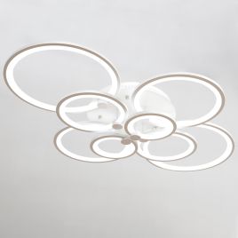 Modern Circular LED Semi Flush Ceiling Light
