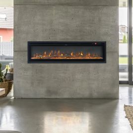 Black 40 Inch Electric Fireplace
