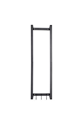 Modern Carbon Steel Wall Towel Rack With Hooks