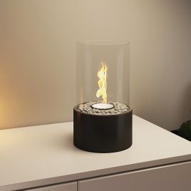 Tabletop Bio Ethanol Fireplace With Glass Tube