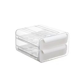 Double-layer Transparent Egg Storage Drawer Box