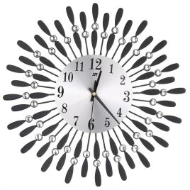 3D Silent Drop Shape Metal Wall Clock