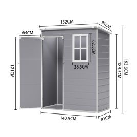 Plastic Outdoor Garden Tool Shed