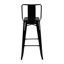 4-Piece Industrial Metal Frame High Chair Bar Stool Set