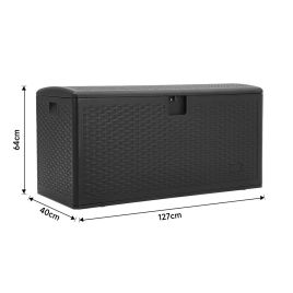 99-Gallon Rattan Outdoor Deck Box