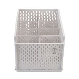 Plastic Stackable Clothes Storage Basket Drawer Organizer