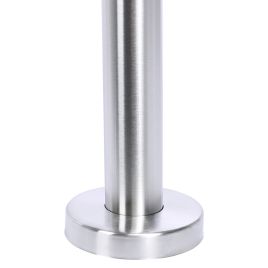 Silver Floor Mount Stainless Steel Handrail for Slopes and Stairs
