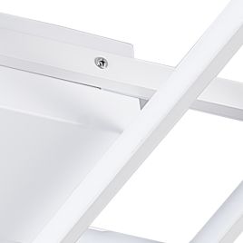 Modern LED Ceiling Light With 3 Black Rectangle Lampshades