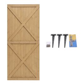 Garden Flat Top Pine Wood Gate Kit 85X183CM