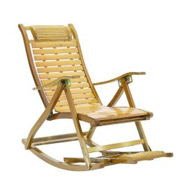 Bamboo Rocking Chair Foldable Recliner