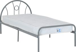Nova 3ft Single Bed - Silver