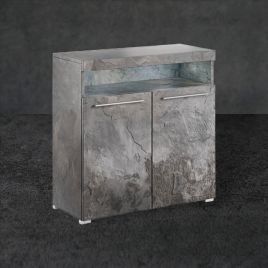 Nomadic Nouveau Sideboard with 2 Doors in Schiefer - 91cm