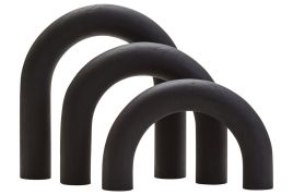 ISMERYN Wood Arch Sculpture - Black
