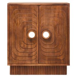 ELSWYTH 2 Door Small Sideboard - Dark Oak