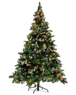 Twinkling Lights Pre Lit Christmas Tree 210 cm - Green