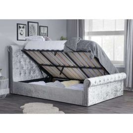 Sienna Upholstered Ottoman Fabric Bed - Kingsize 5ft