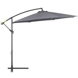 Banana Cantilever Parasol Grey - 3m
