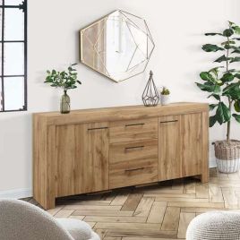 Compton 3 Drawer 2 Door Sideboard - Oak