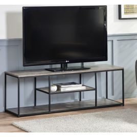 Staten Metal Frame TV Unit - Concrete Effect