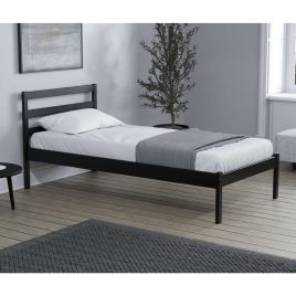 Black Finish Solid Pine Wood Frame - Single 3ft